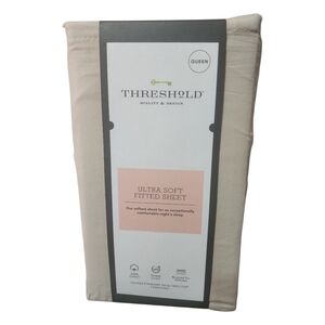 Threshold Ultra Soft Fitted Sheet - Cream